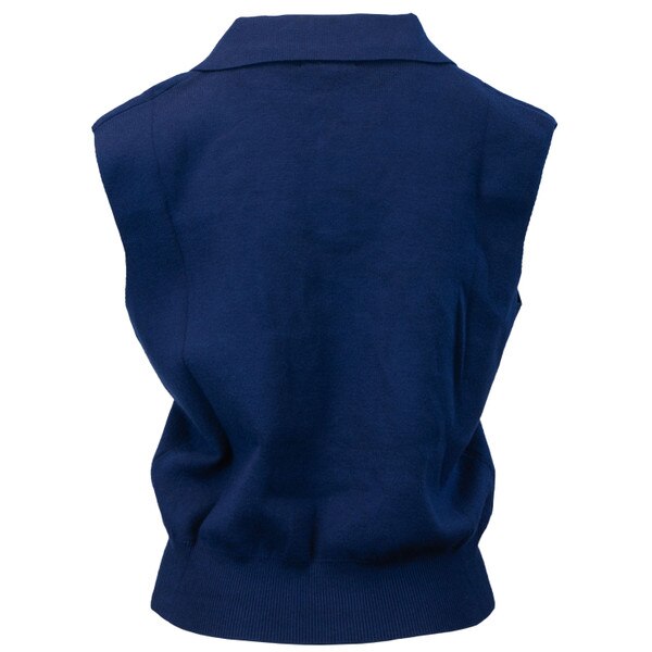 Women's U-State Sleeveless V-Neck Polo navy